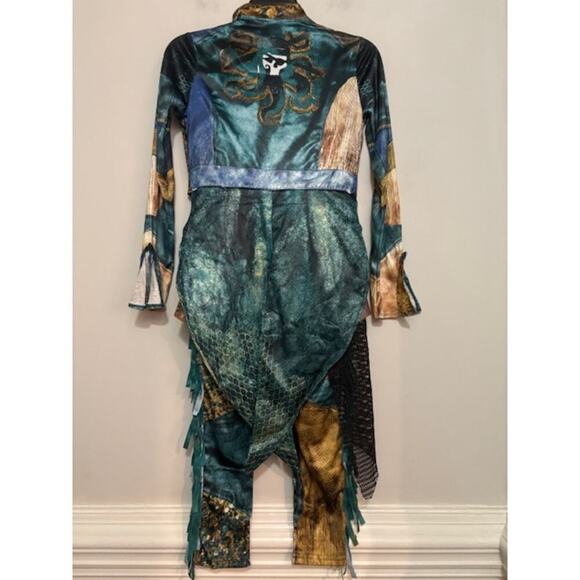 Disney Descendents Uma Costume 2 Piece Pants Jacket Zip Front Size 9 - 10 - Picture 2 of 10